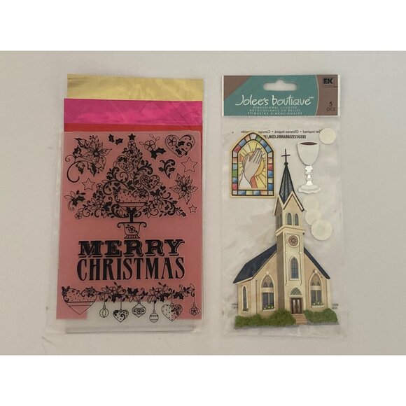 Scrapbook Alphabet Number 0-9 Stencil Upper Lower Christmas Stencil Church Stick - Picture 6 of 7